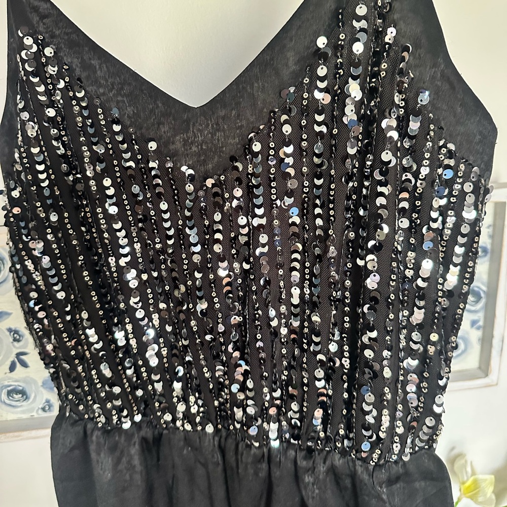 ANDREE BY UNIT Black Sequin Mini Dress - Picture 3 of 5